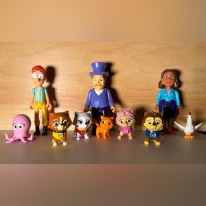 Paw Patrol cats catastrophe, humdinger, goodway, captain turbot. Rare!